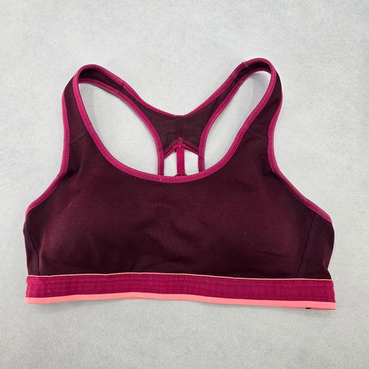 Champion Purple Racerback Padded Swim Sports Bra Beach Bikini Top M Medium