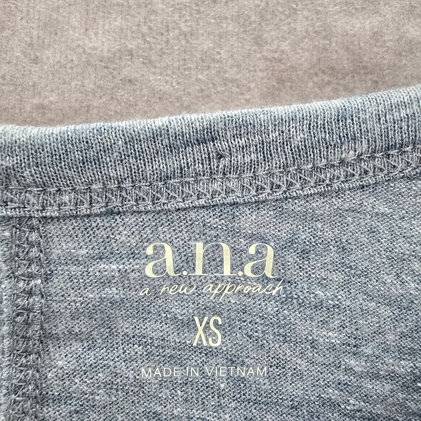 a.n.a. A New Approach Blue Long Sleeve Cotton Lounge Basic Top Extra Small XS