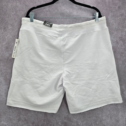 Dodo White Active Sports Jogging Cotton Pullon Pants Shorts Plus 3XL