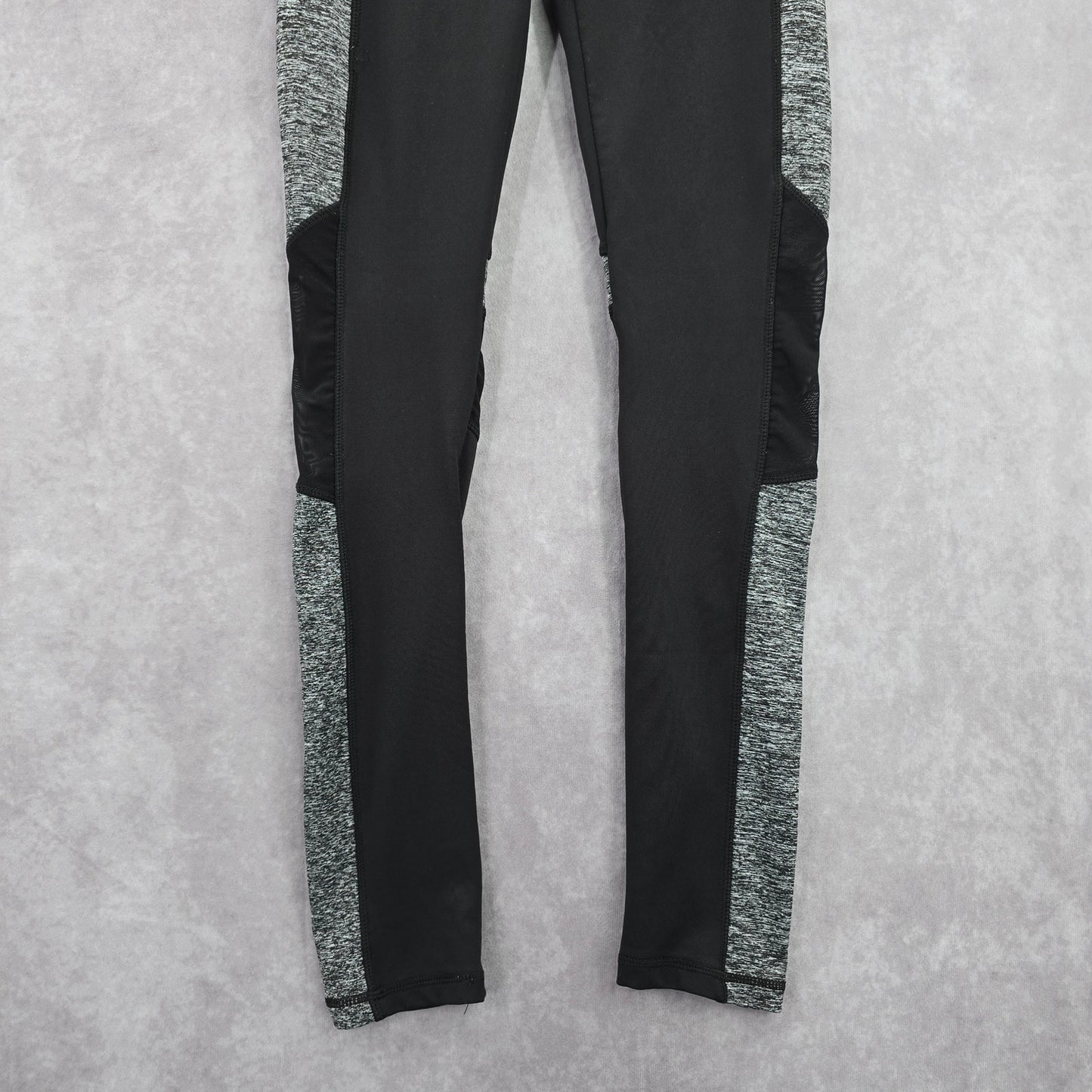 Therapy Black Gray Long Activewear Running Mesh Legging Pants Bottoms Yoga Large