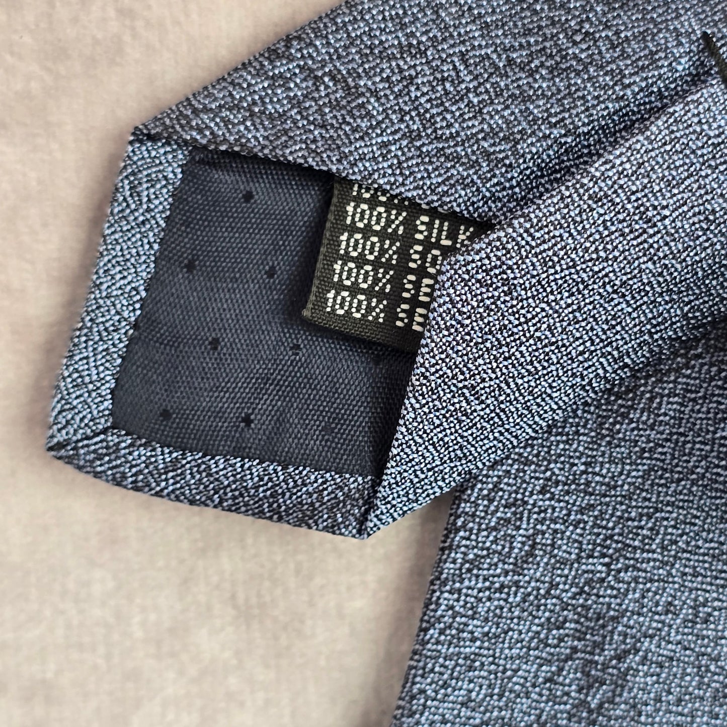 ChenOne Italy Blue Jacquard Plain Executive Corporate Silk Neck Tie Men's