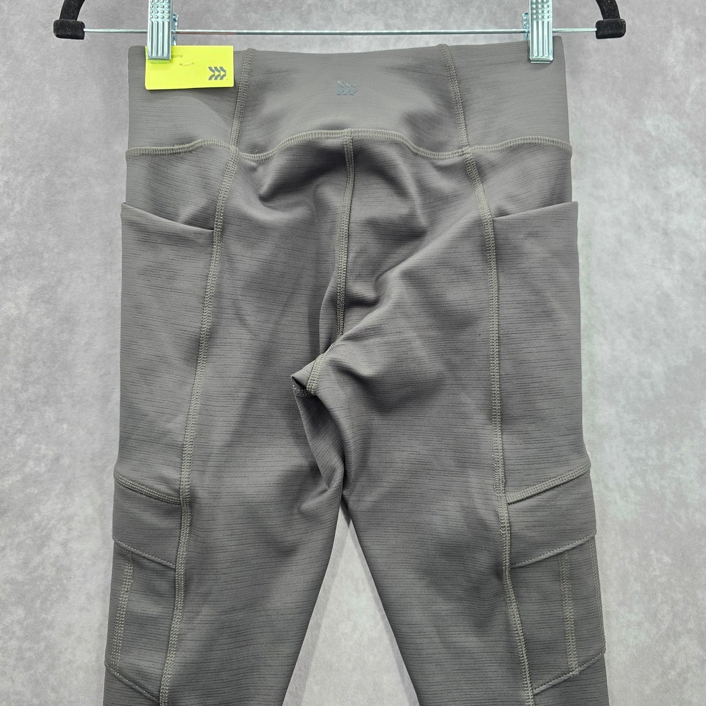 All In Motion Gray High Rise Cargo Activewear Quick Dry Legging Extra Small XS
