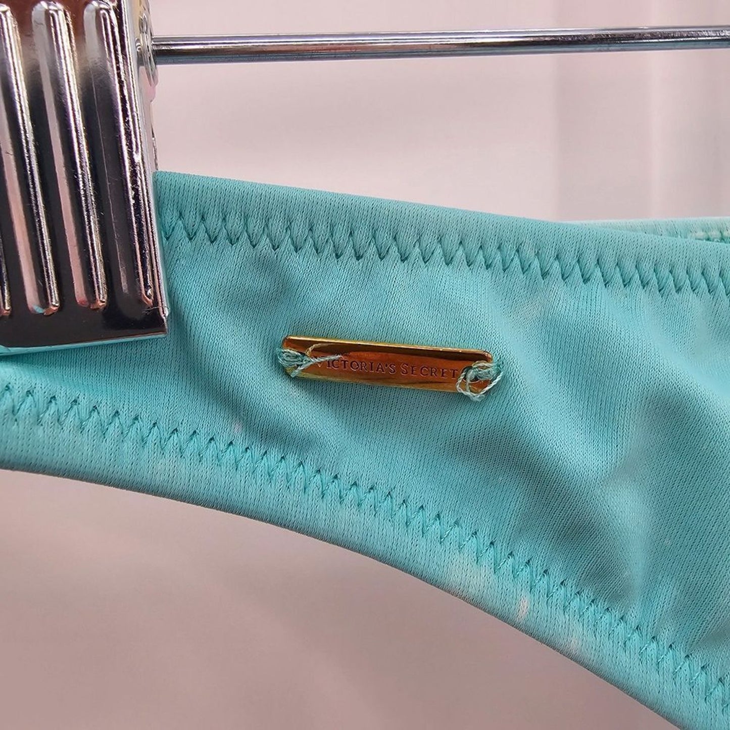 Victoria's Secret Blue Classic Bikini Bottom Swimwear Size Medium