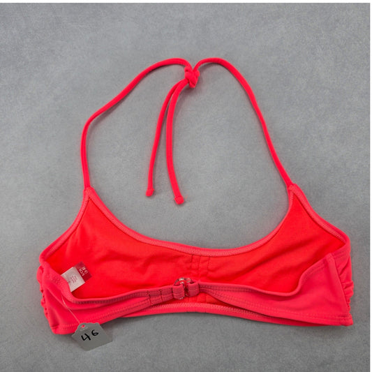 No Boundaries Orange Tie Bra Beach Bikini Bralette Swim Top S Small