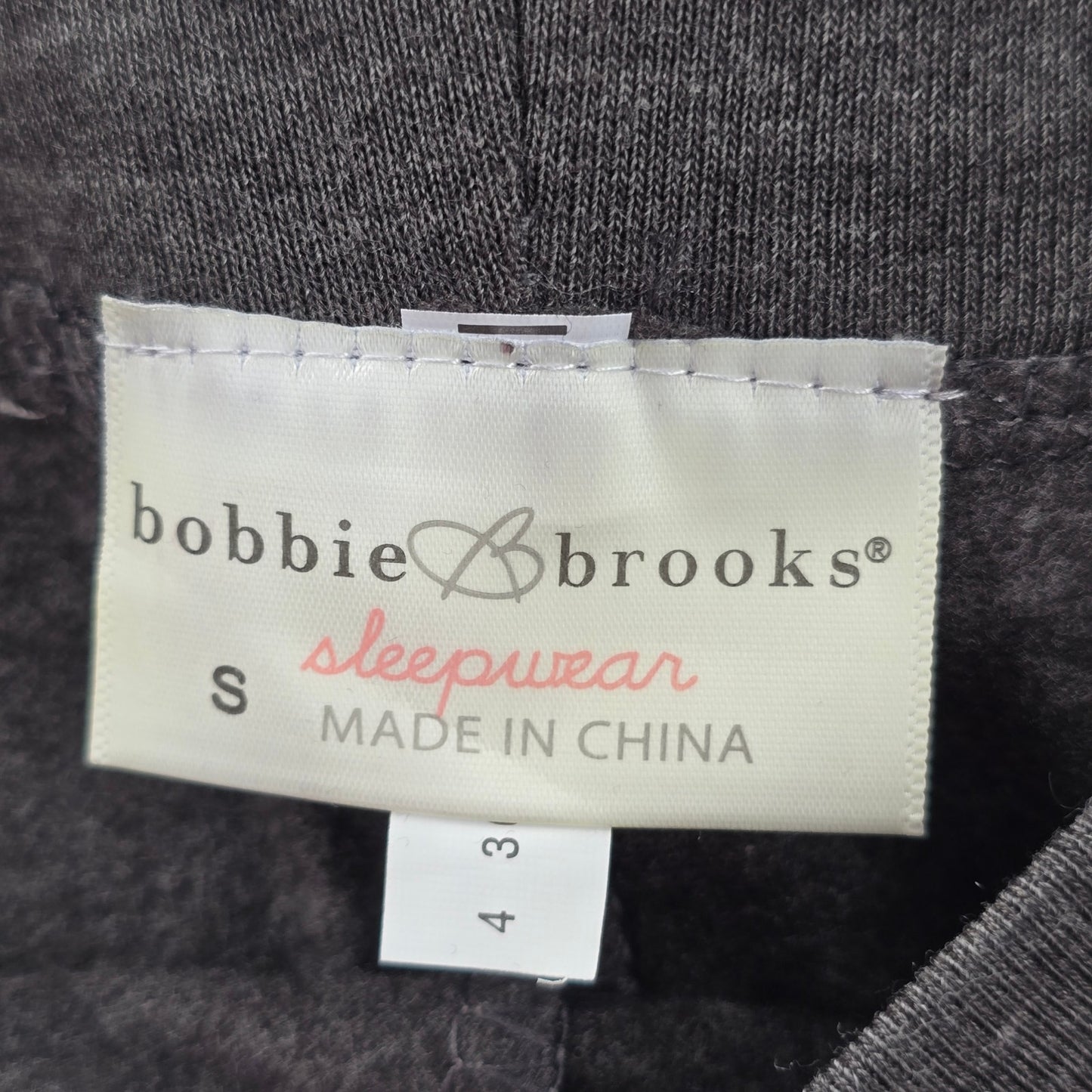 Bobbie Brooks Gray Sleepwear Queen Stretch Comfy Pink Shorts S Small