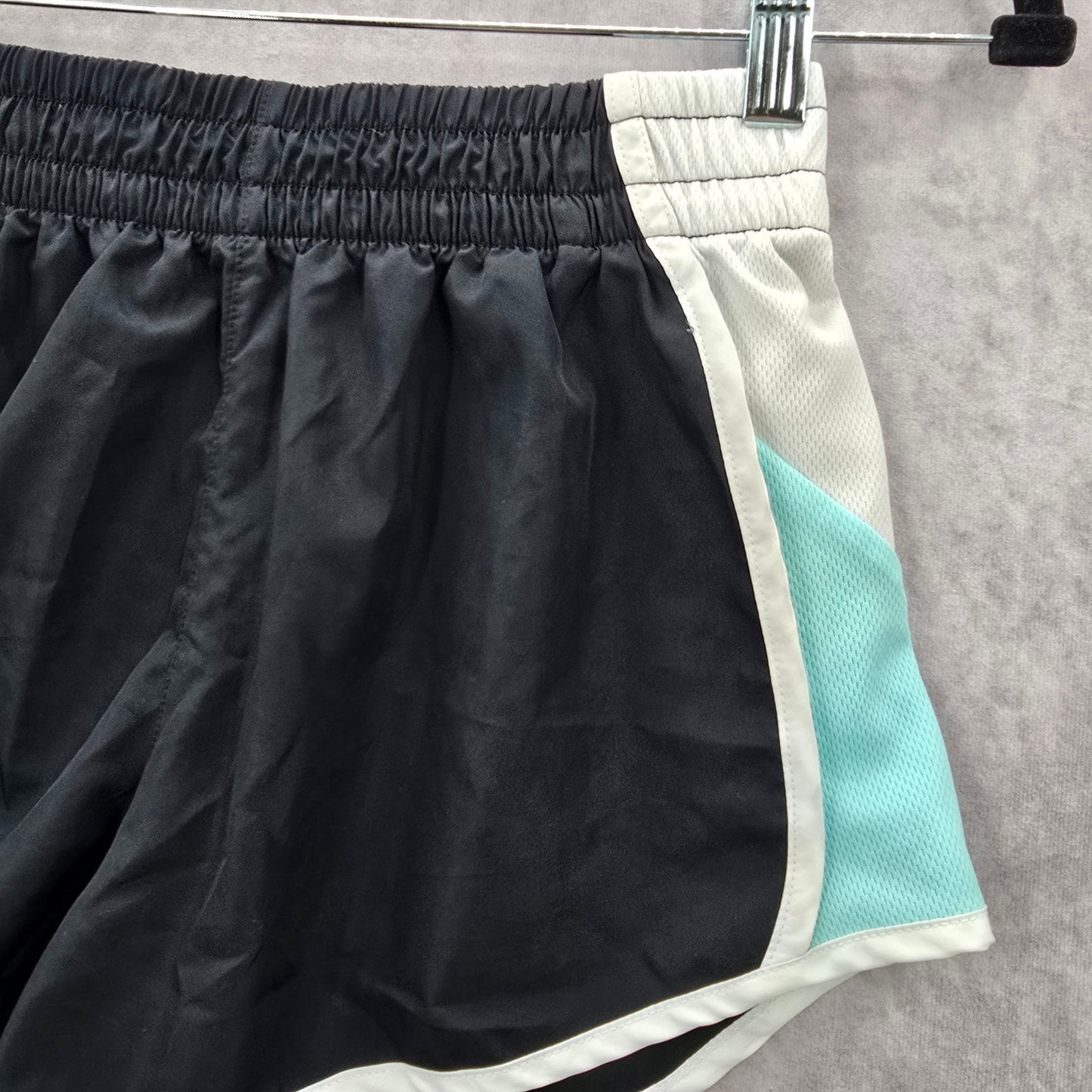 Zone Pro Black Blue White Athletic Running Activewear Shorts Bottoms Medium