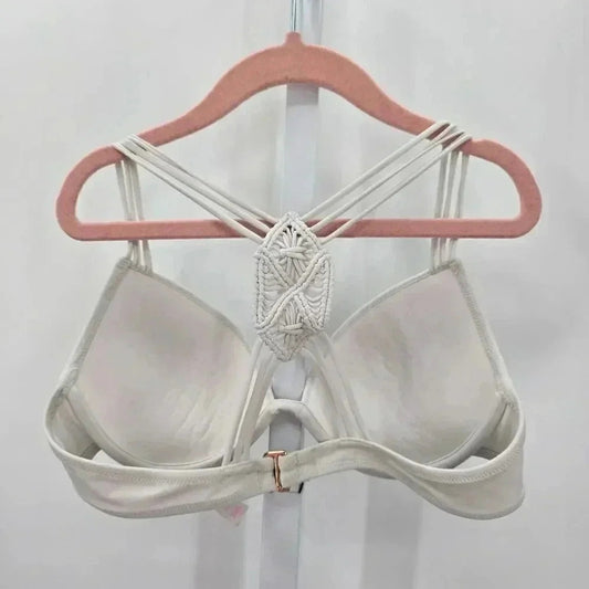 Victoria's Secret White Padded Bra Bikini Underwire Swimsuit Swimwear 34A
