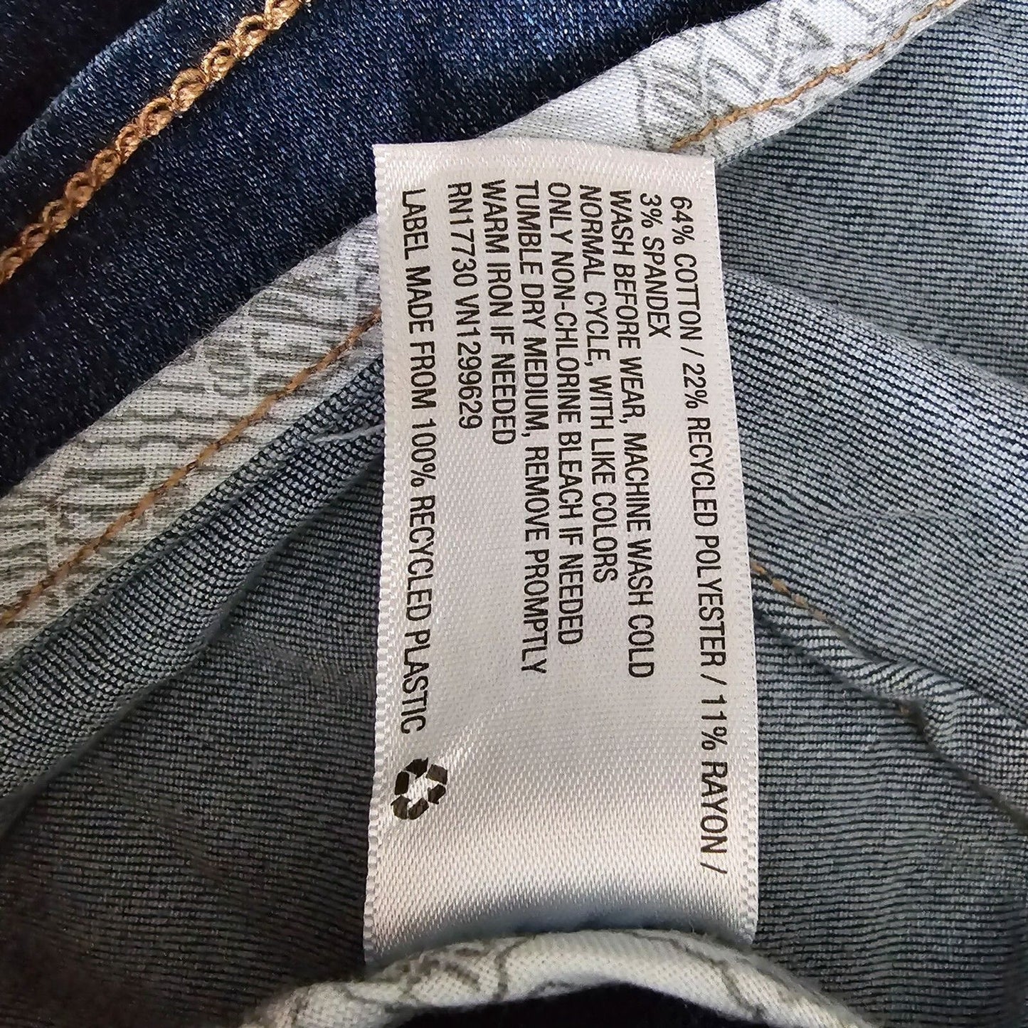 Wild Fable Blue Denim Jeans Short Mini Skirt Zip Up Size 18
