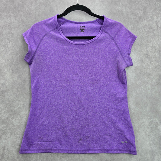Champion Purple Performance Short Sleeve Athletic Activewear Tshirt Medium