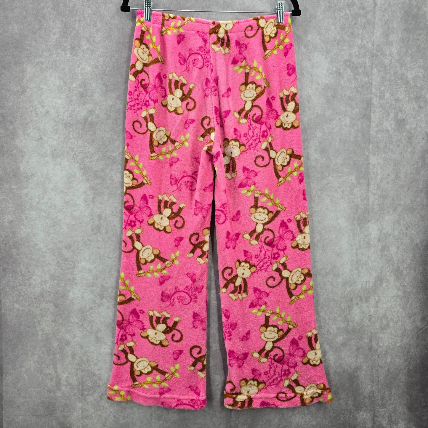 Seven Apparel Pink Fleece Money Butterfly Trouser Sleep Pajama Pants M Medium