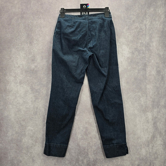 020. Express Blue Denim Straight Stretch Pants Jegging Size Zero 0 XS