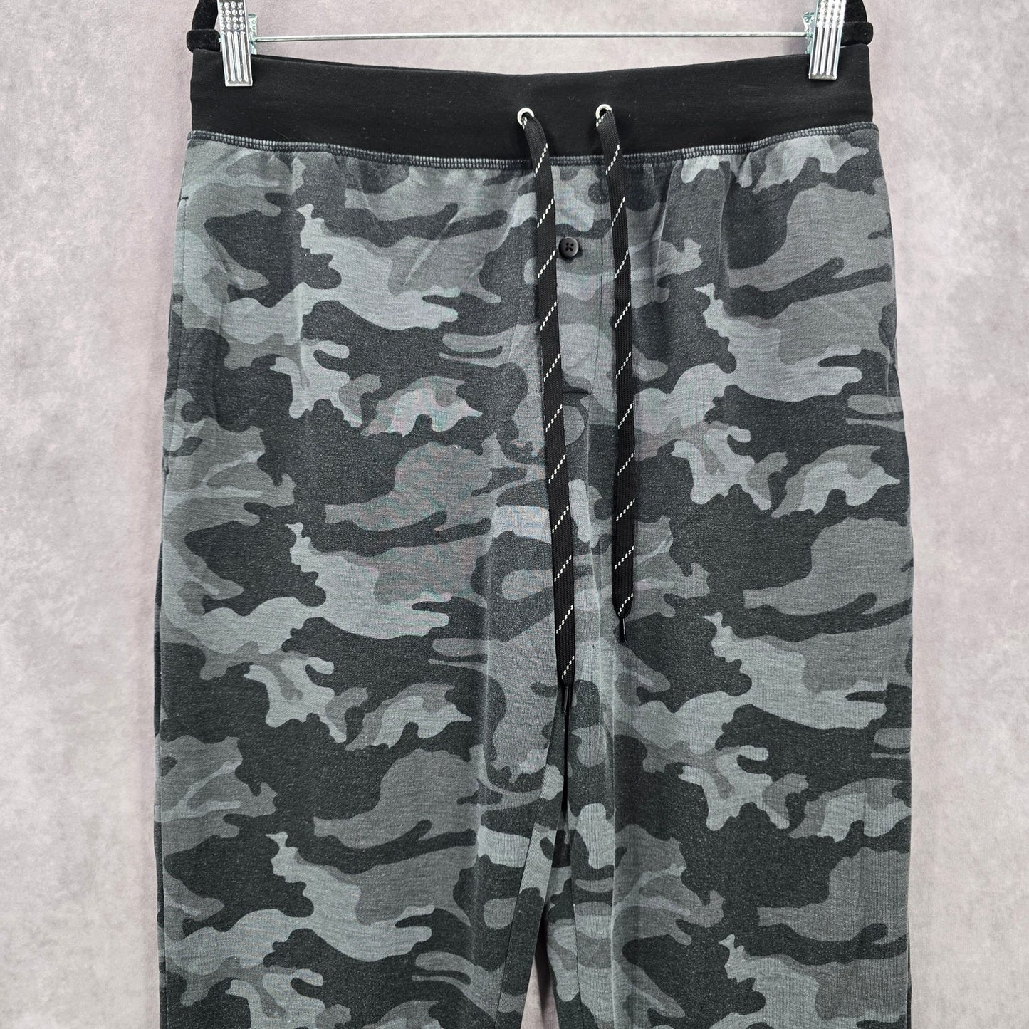 Fruit of the Loom Gray Athletic Camo Jogger Track Trousers Sweat Pants M Medium