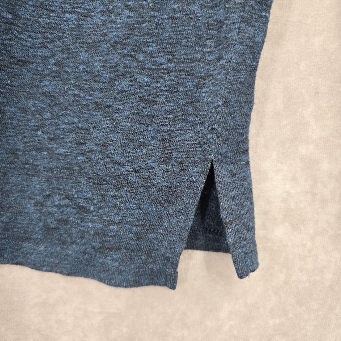Old Navy Blue Long Sleeve Heather Boyfriend Tall Top Small