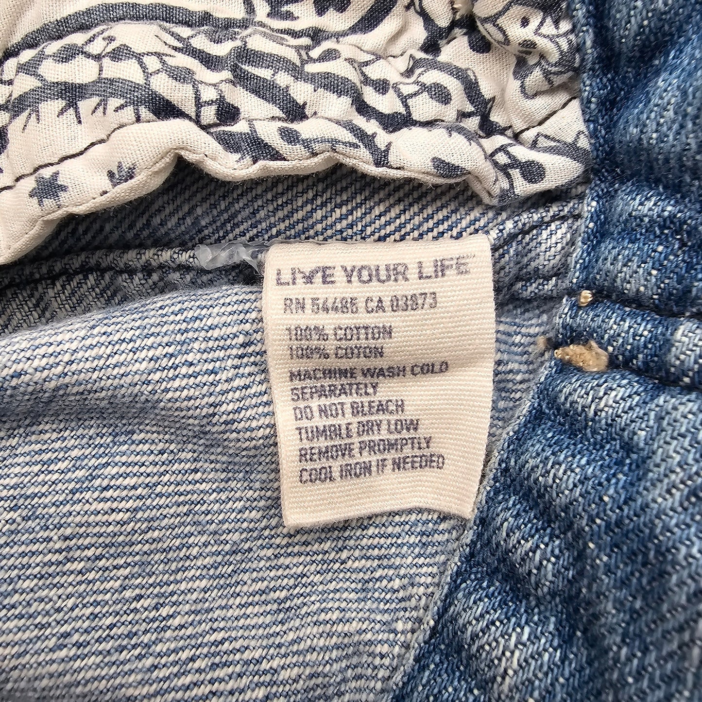 American Eagle Outfitters Blue Denim Jeans Button Long Sleeve Jacket Medium
