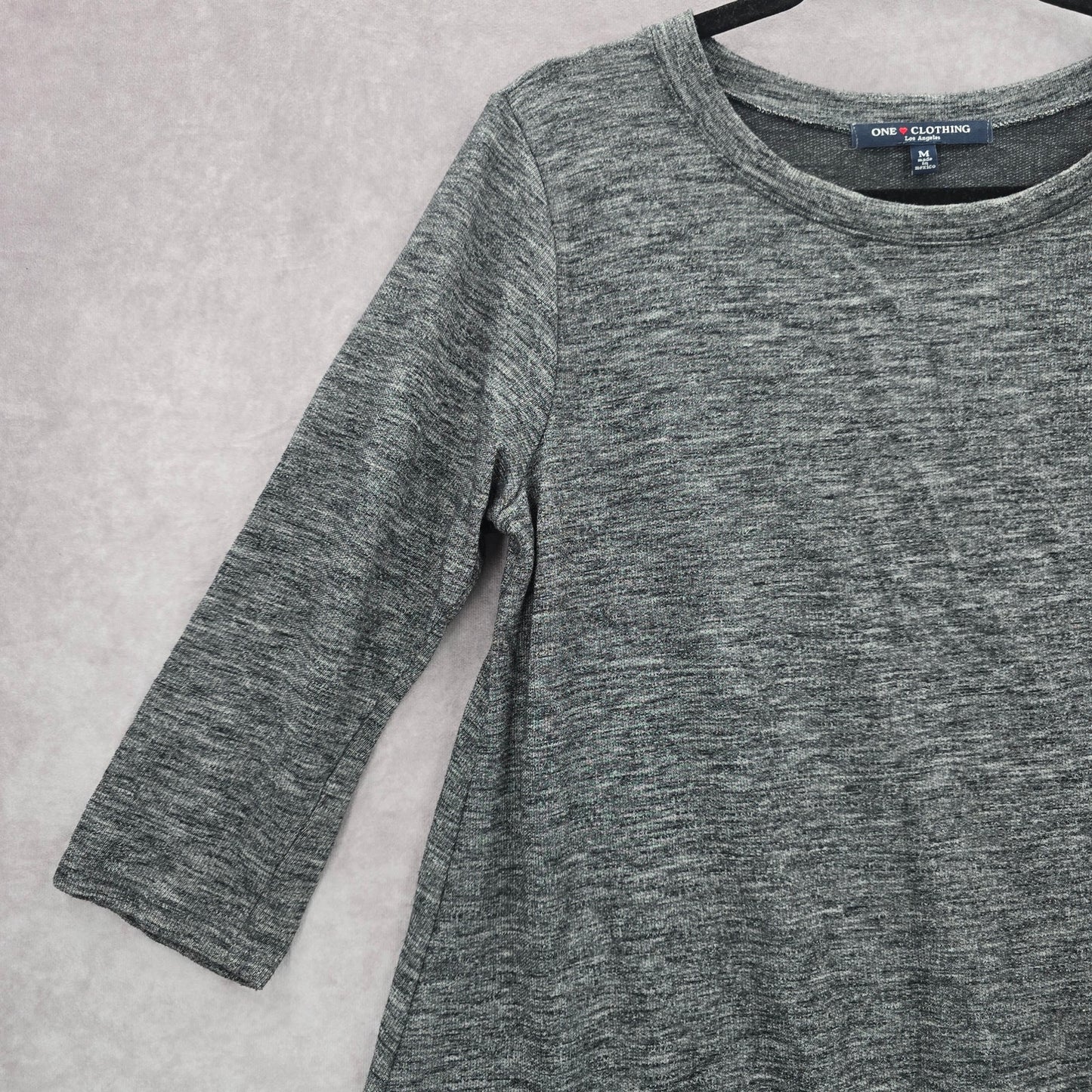 One Clothing LA Gray Flare Y2K Western Retro Blouse Top Medium