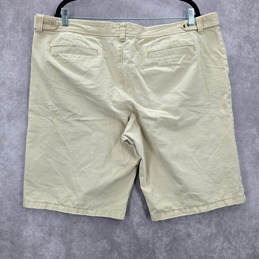 Old Navy Khaki Tan Low Waist Cargo Bermuda Cotton Bottoms Pants Shorts Plus 20