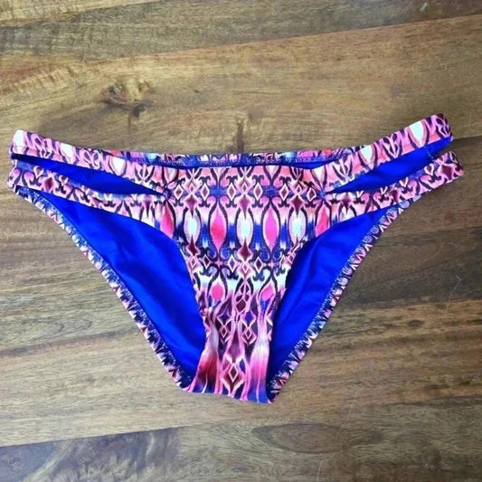 Becca Purple Bikini Bottoms Swimwear Swimsuit Size Medium