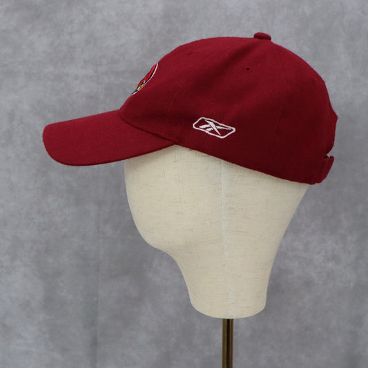 Reebok Red Arizona Cardinals Athletic Embroidered Adjustable Baseball Cap Hat
