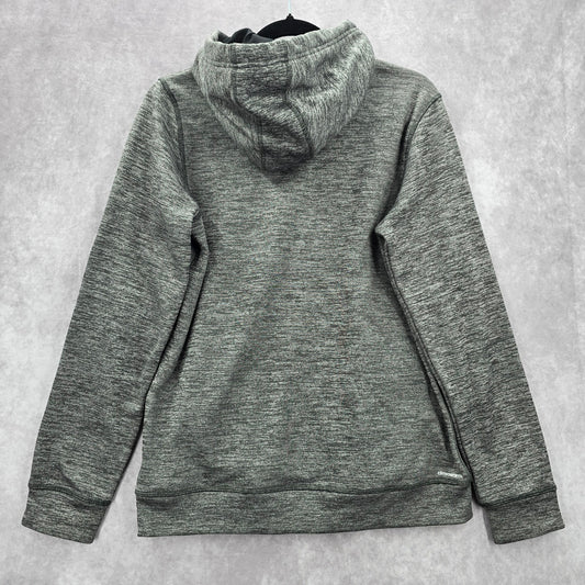 Adidas Gray Active Sport Pullover Long Sleeve Performance Hoodie Mens Medium
