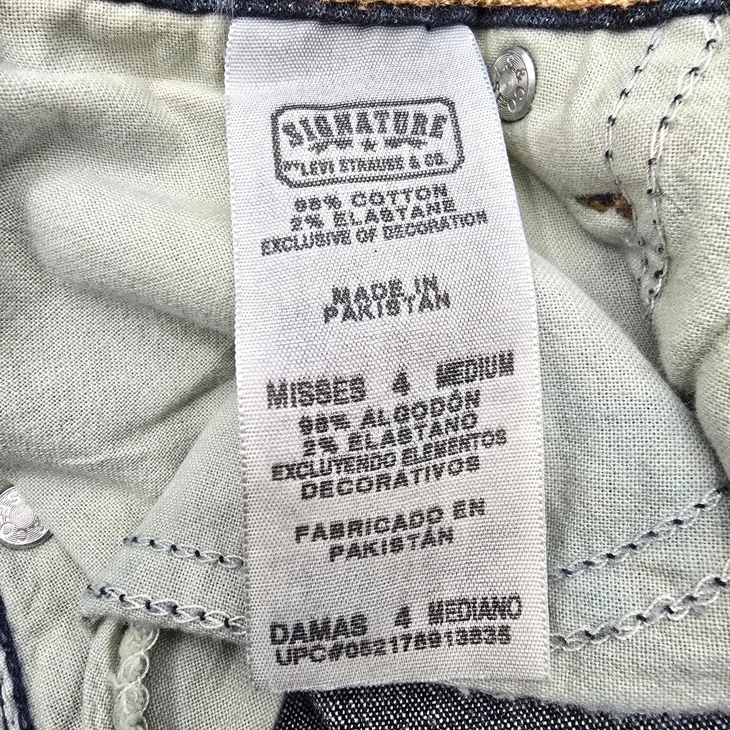 Levi's Strauss & Co Mid Rise Straight Blue Denim Jeans Pants Bottoms Small 4
