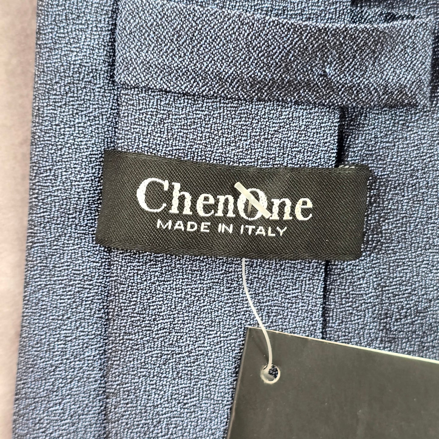 ChenOne Italy Blue Jacquard Plain Executive Corporate Silk Neck Tie Men's