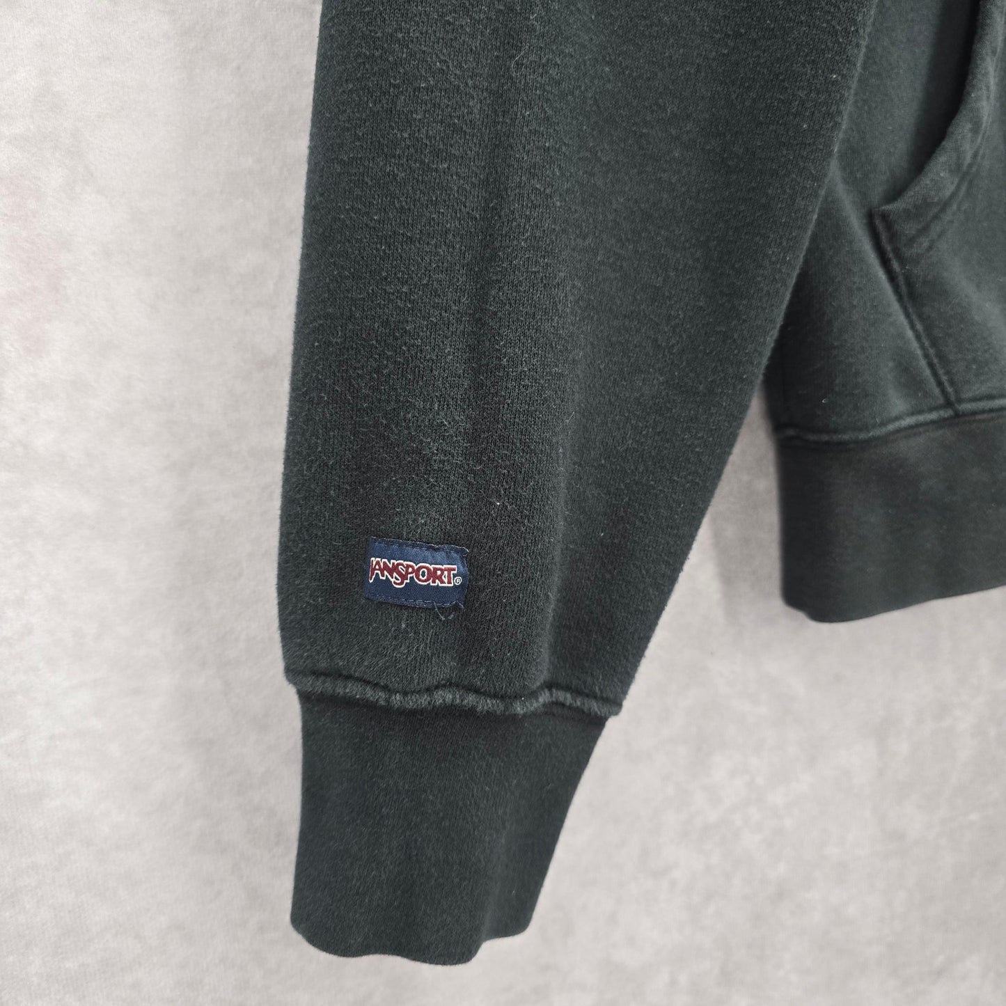 Jansport Black Sweatshirt Cotton Fleece VCU Medicine Hoodie XS Extra Small