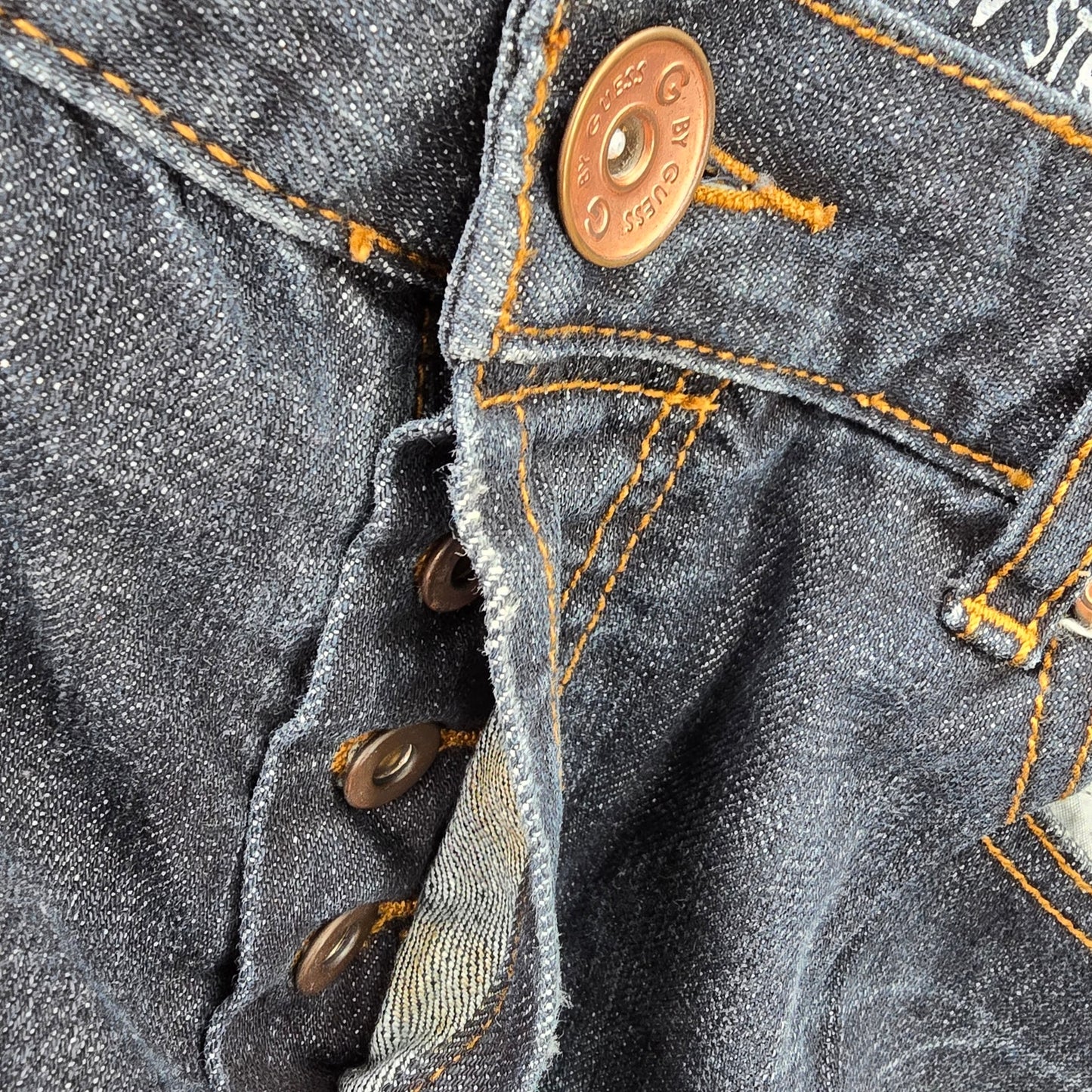 G by Guess Marlon Low Straight Button Fly 34x30 Cotton Denim Jeans Pants Bottoms
