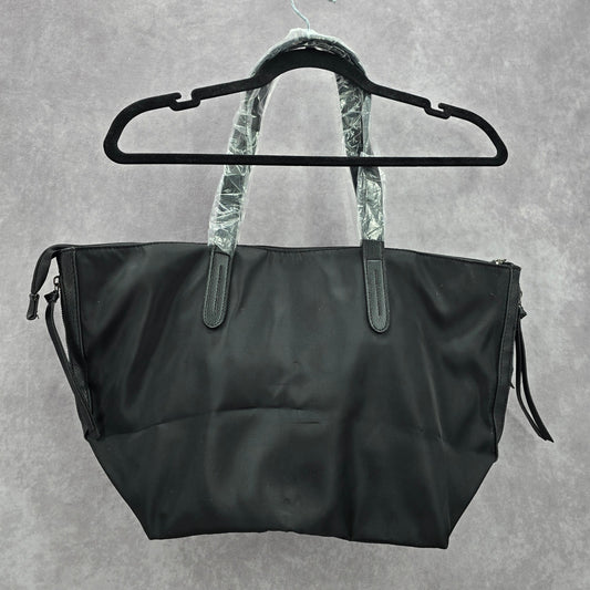 Botkier Bond Nylon Black Zipper Tassel Large Tote Purse Shoulder Bag