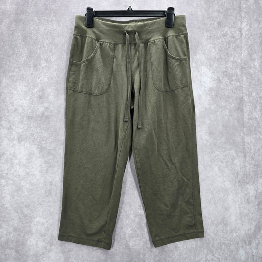 Athletic Works Green Trousers Crop Active Capri Jogger Bottoms Pants M Medium