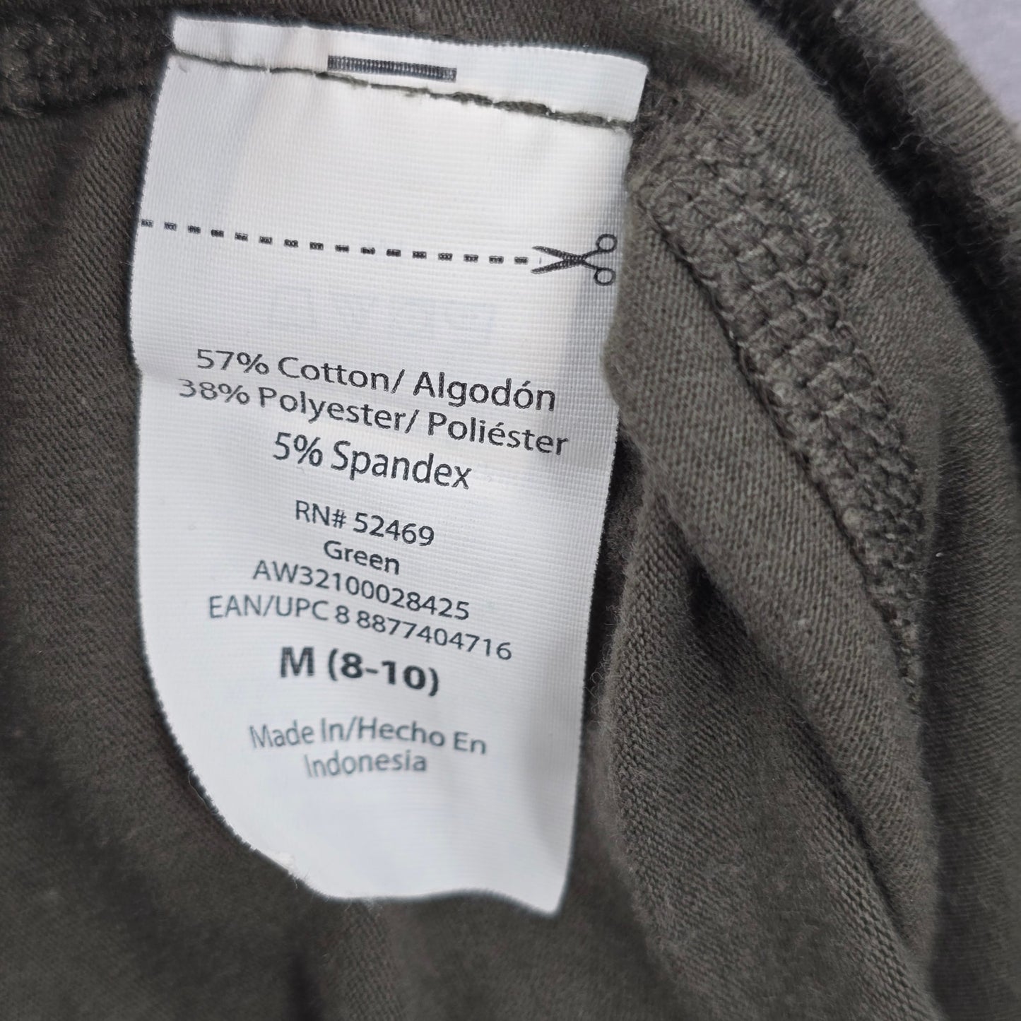 Athletic Works Green Trousers Crop Active Capri Jogger Bottoms Pants M Medium