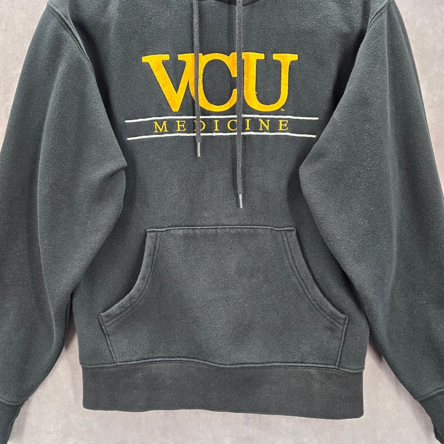 Jansport Black Sweatshirt Cotton Fleece VCU Medicine Hoodie XS Extra Small