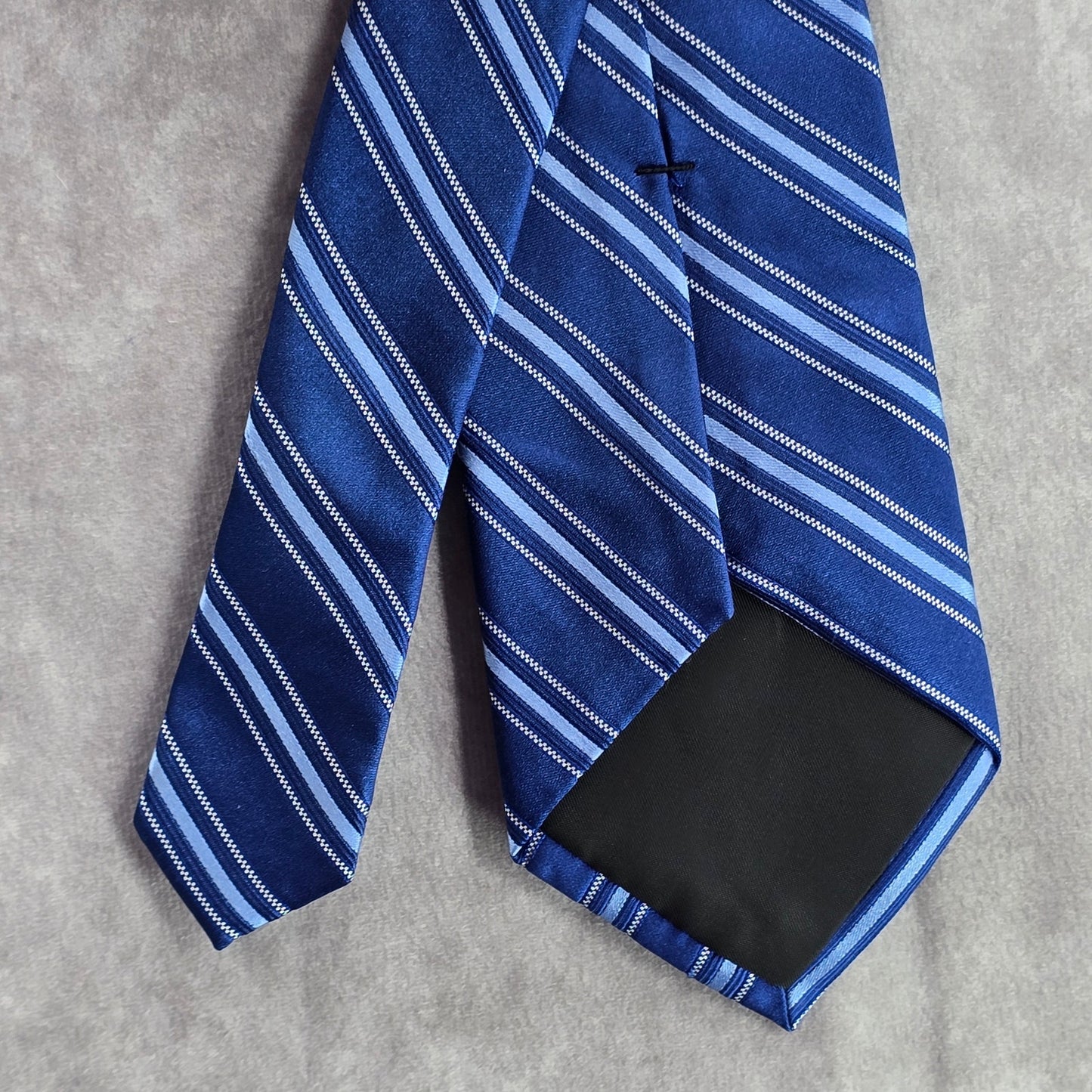 Arrow Blue Gray Silver Stripe 100% Silk Men's Neck Tie NWOT