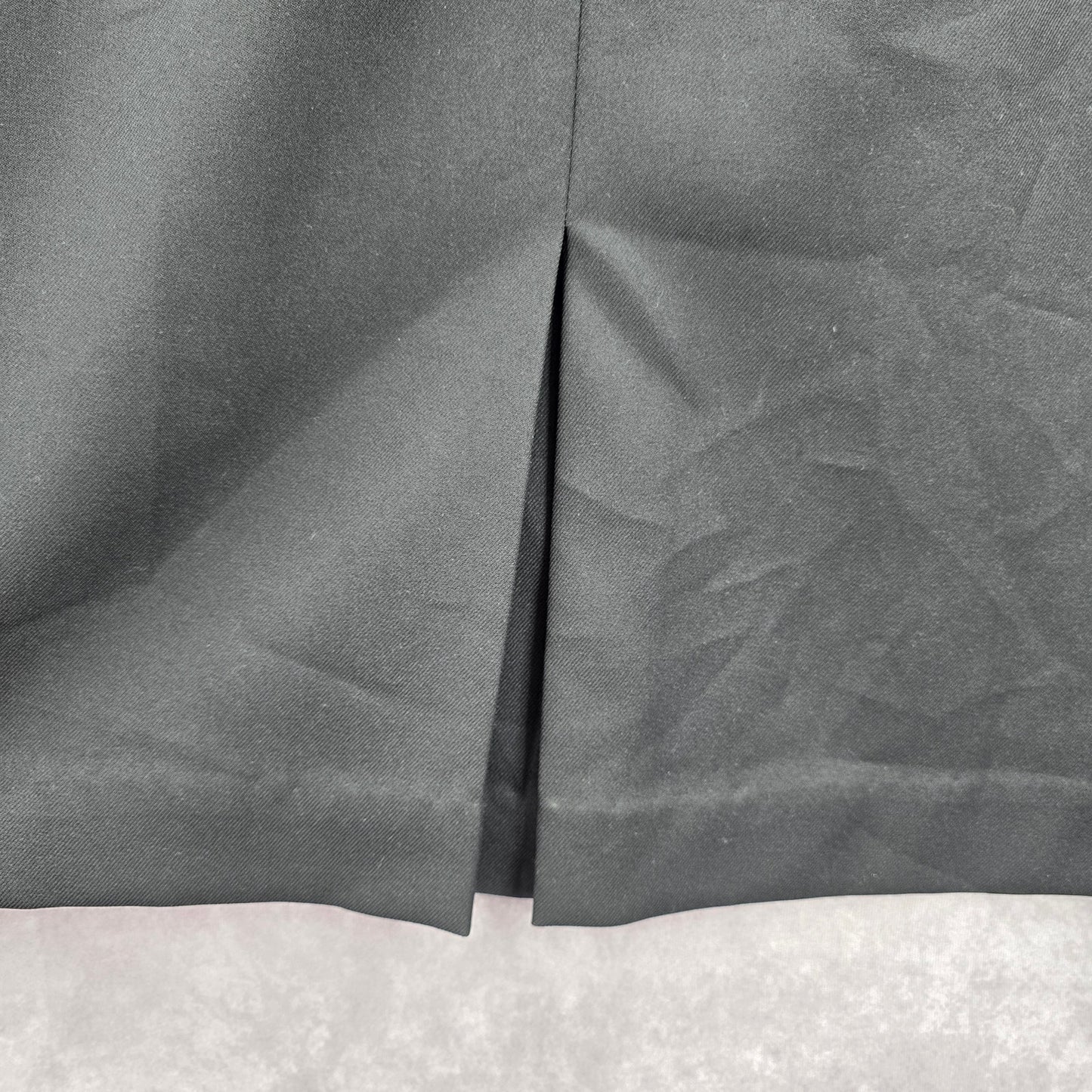 The First Islander Black Pleat Knee Length Pocket Flare Stretch Skirt Plus 14