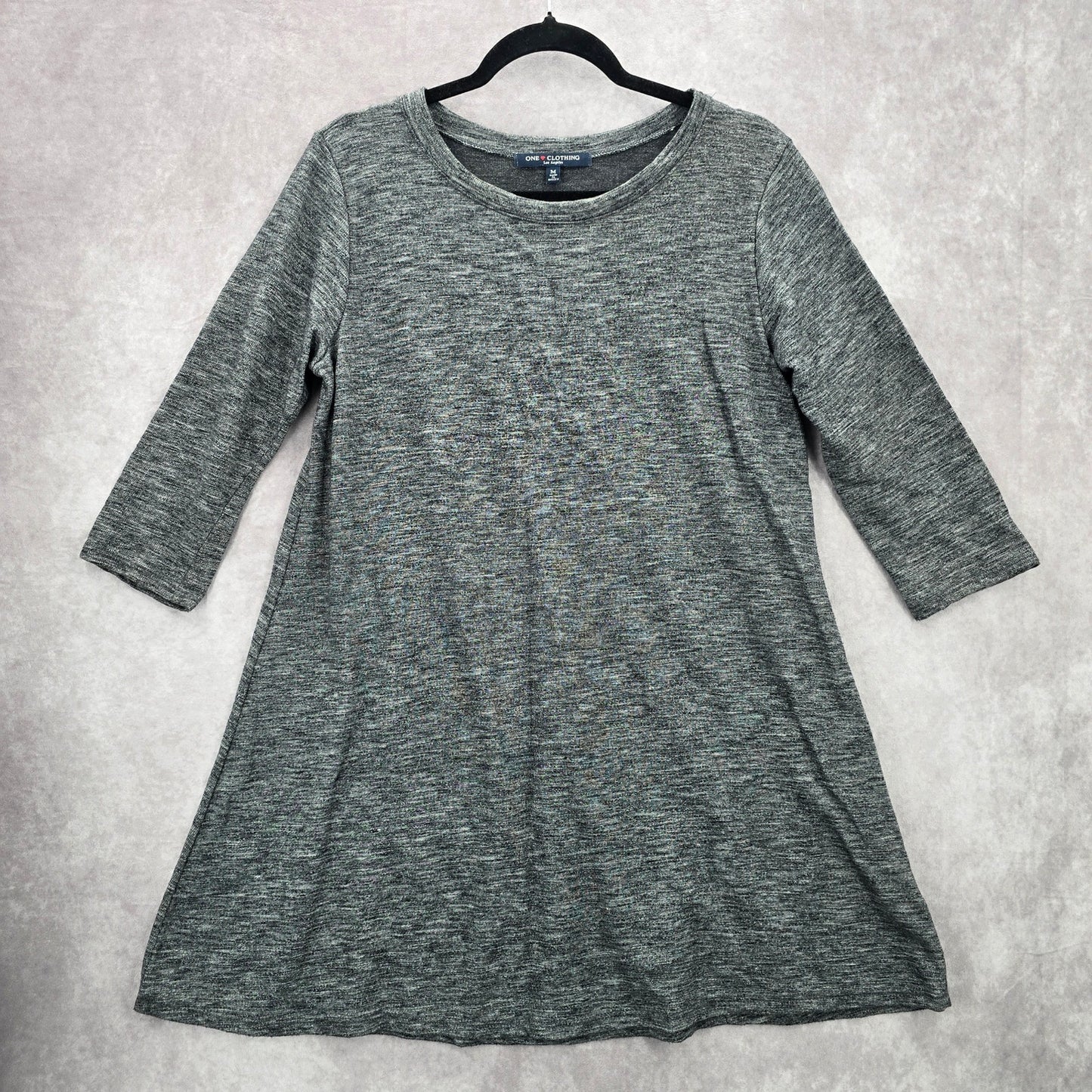 One Clothing LA Gray Flare Y2K Western Retro Blouse Top Medium