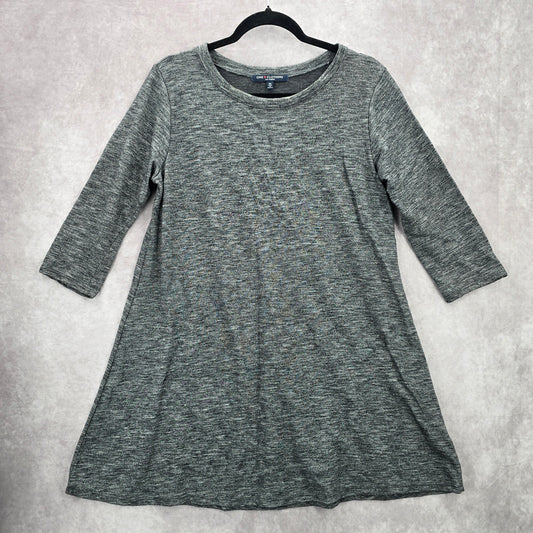 One Clothing LA Gray Flare Y2K Western Retro Blouse Top Medium