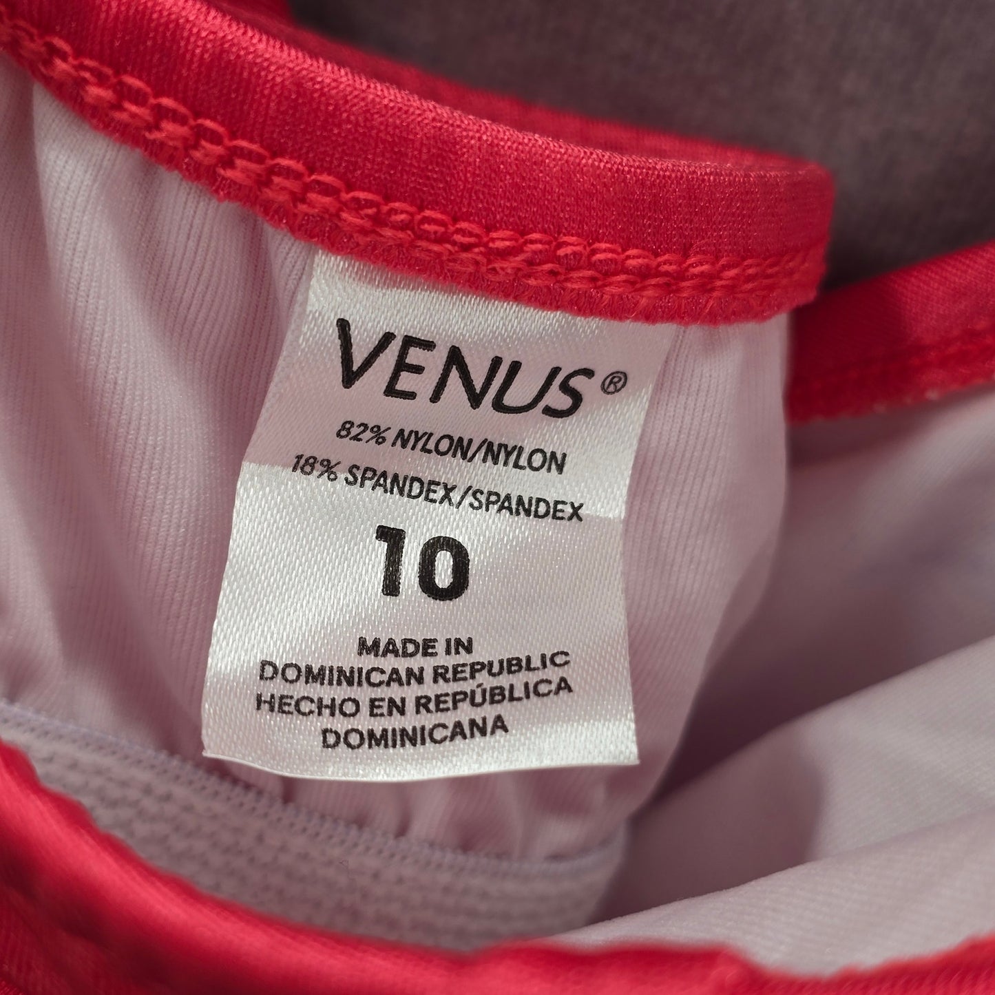 Venus Pink Halter Padded Swimwear Swimsuit Tankini Tank Top Medium M 10