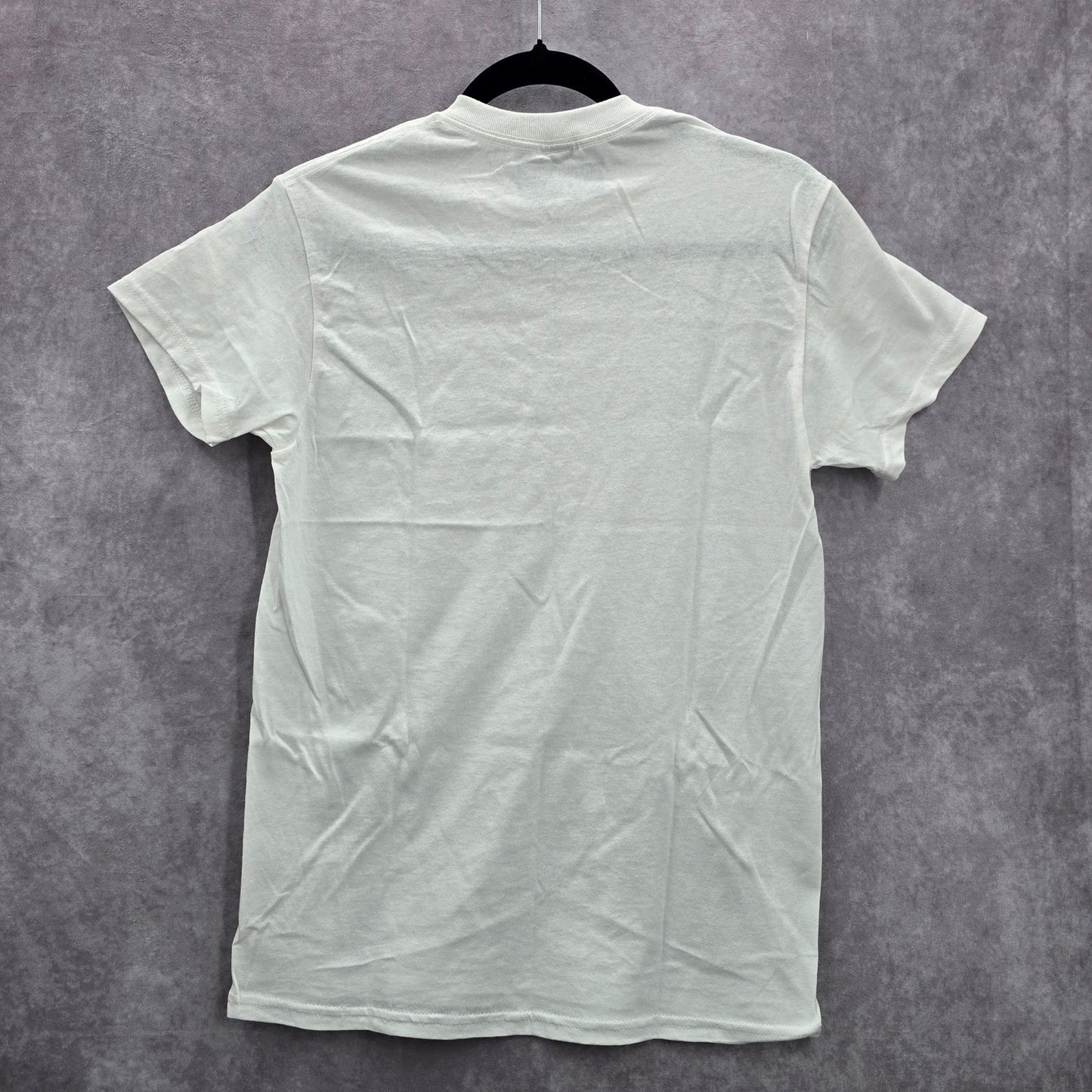 Let Your Kindness Ripple Blue Handmade Cotton White Boho Tshirt Small