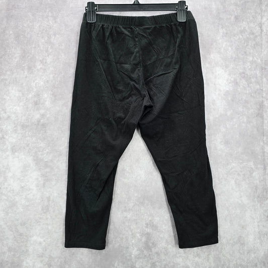 No Boundaries Black Crop Cotton Capri Stretch Pants Bottoms Leggings L Large