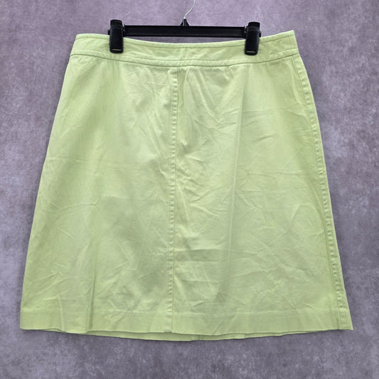 Carolina Blues Green Stretch Cotton Short Mini Skirt Plus 16