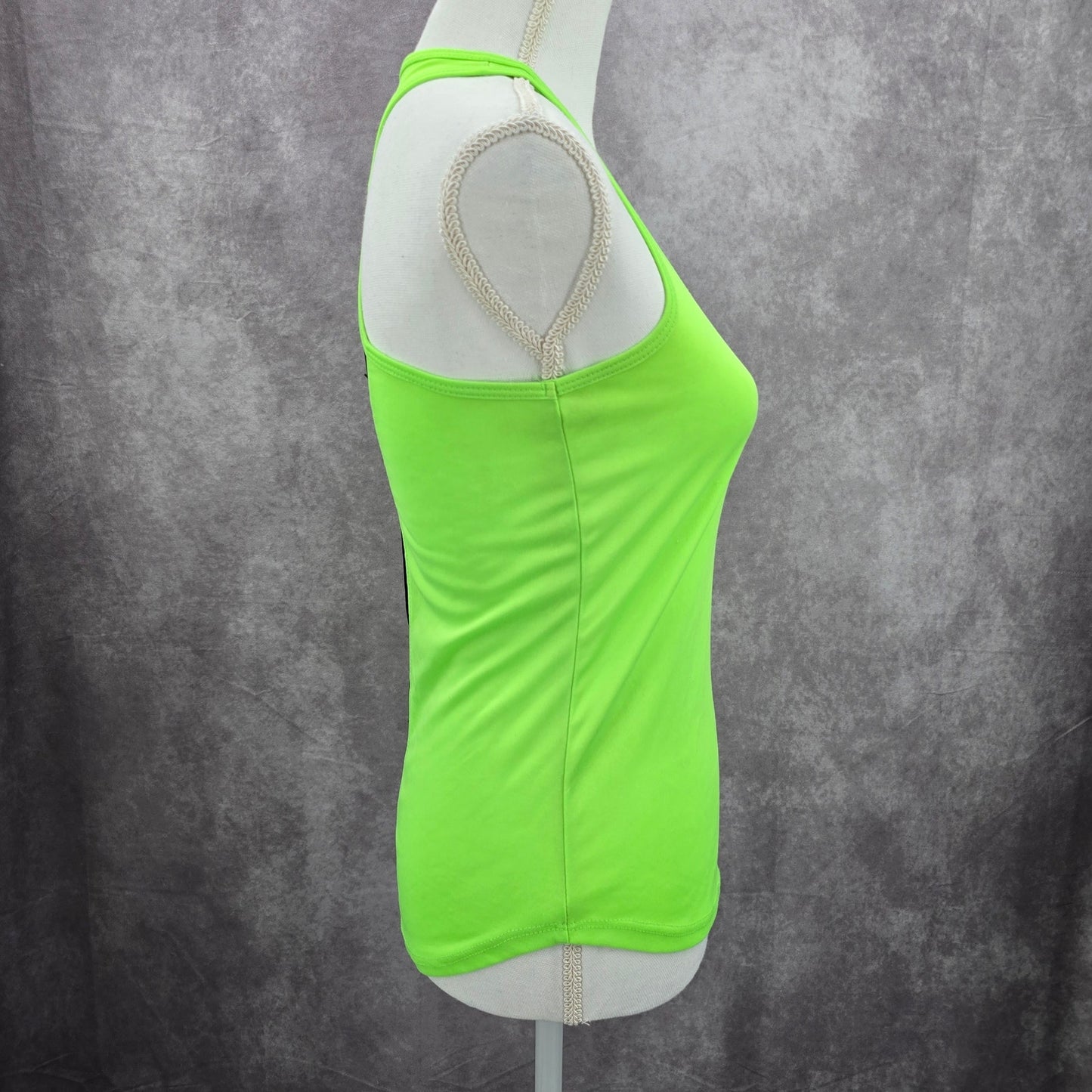 OMT Active Green Racerback Cutout Performance Sports Activewear Tank Top Small