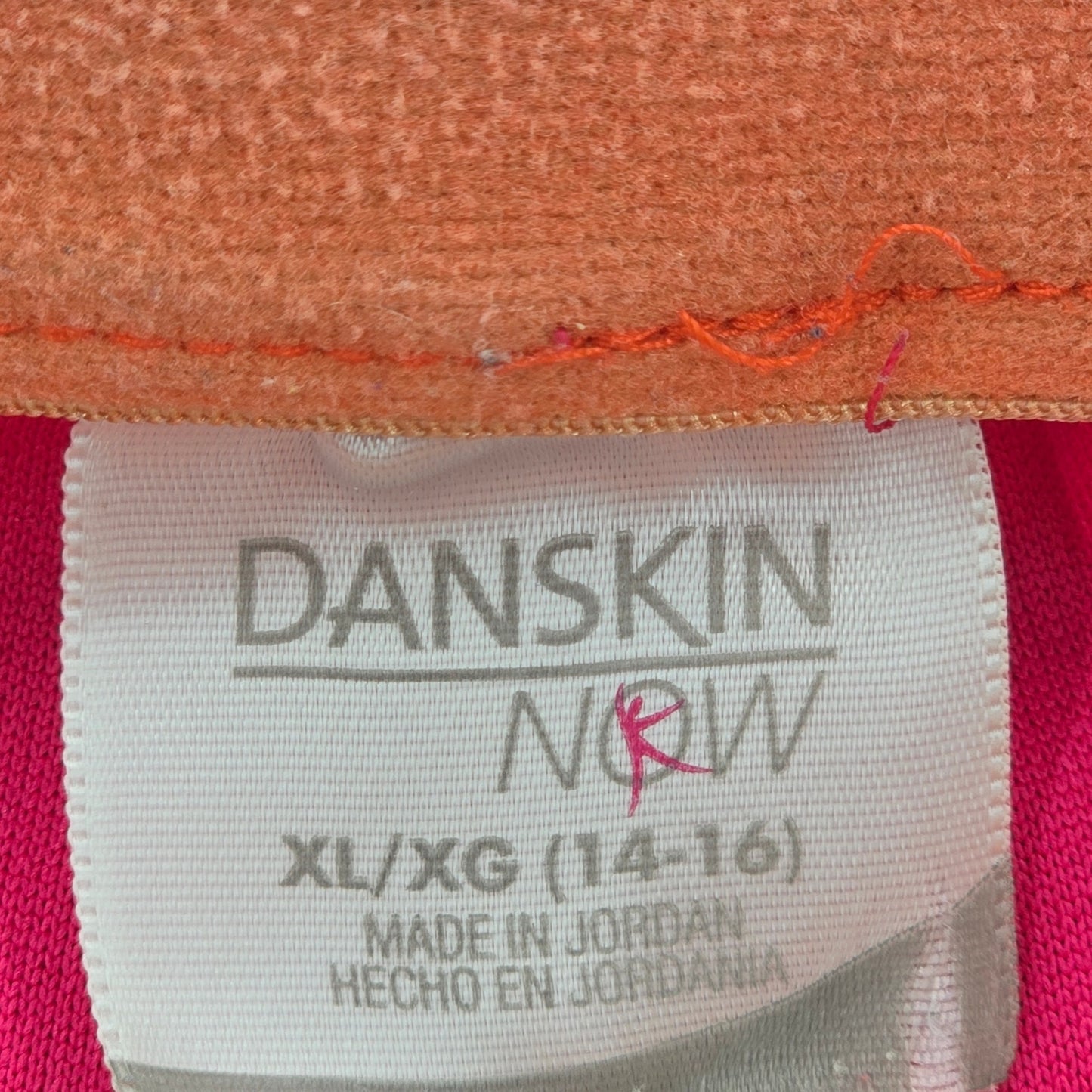 Danskin Now Pink White Athletic Running Activewear Shorts Pants Bottoms XL