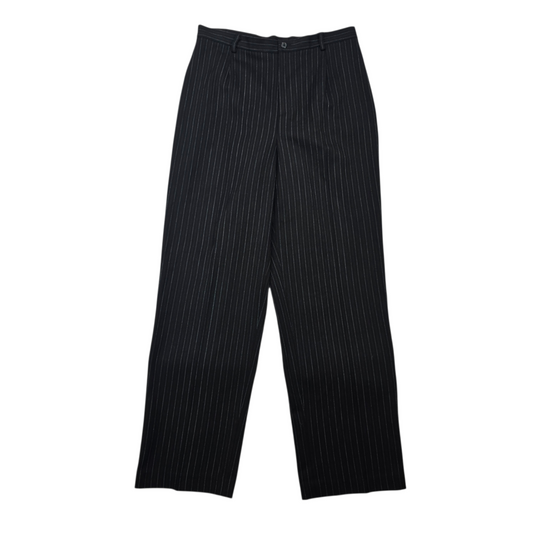 Rafaella Black Pin Stripe Formal Business Work Interview Straight Leg Pants 12P