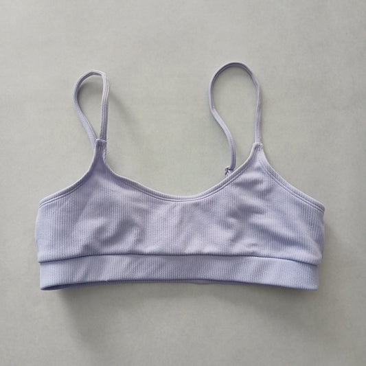 Purple Y2K Swim Resort Beach Vacation Halter Grunge Tropical Goth Bikini Top Large