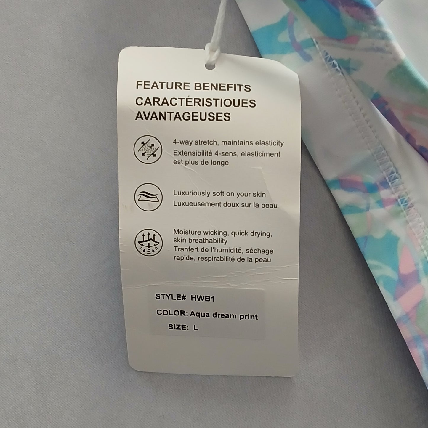 White Y2K VTG Sports Bra Boho Tie Dye Activewear Yoga Workout Top Large