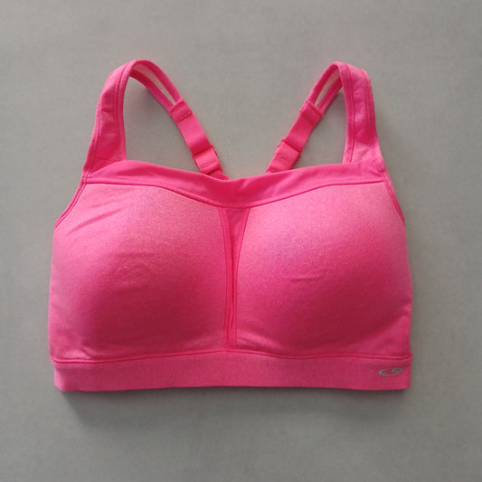 Pink Y2K VTG Sports Bra Activewear Duo Dry Champion Workout Top Large 34DD