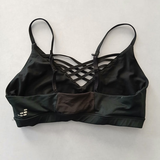 Black Y2K VTG Sports Bra Grunge Goth Activewear Fairy Sports Workout Top Large