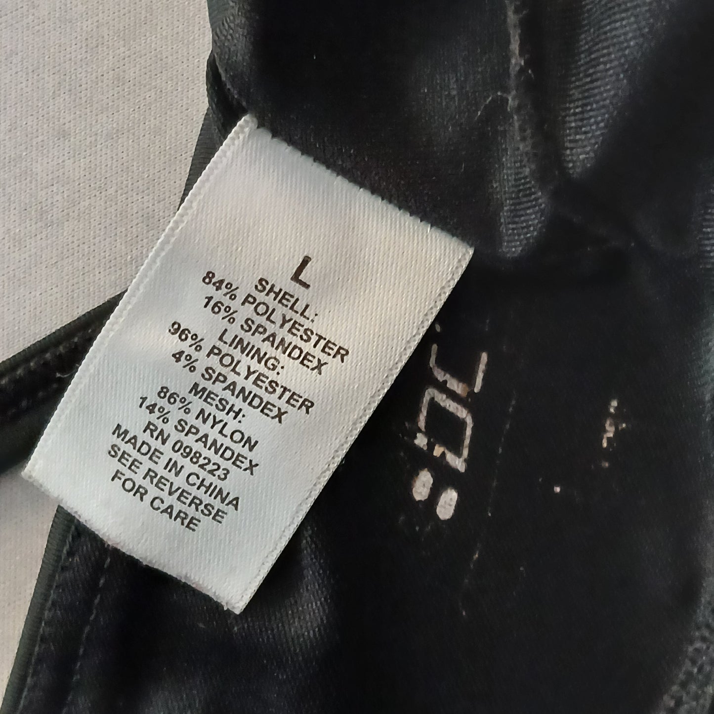 Black Y2K VTG Sports Bra Grunge Goth Activewear Fairy Sports Workout Top Large