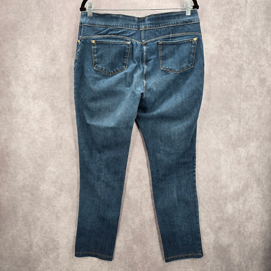 Nygard Blue Pullon Stretch Skinny Taper Denim Jeans Bottoms Pants Large 14 16