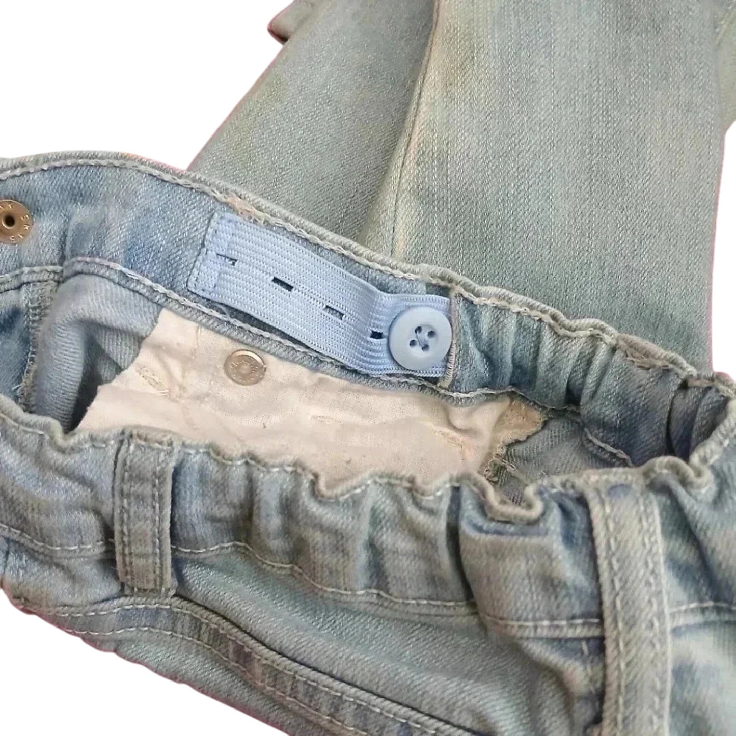 The Children's Place Light Blue Skinny Jeans Adjustable Toddler Denim Girls 4T