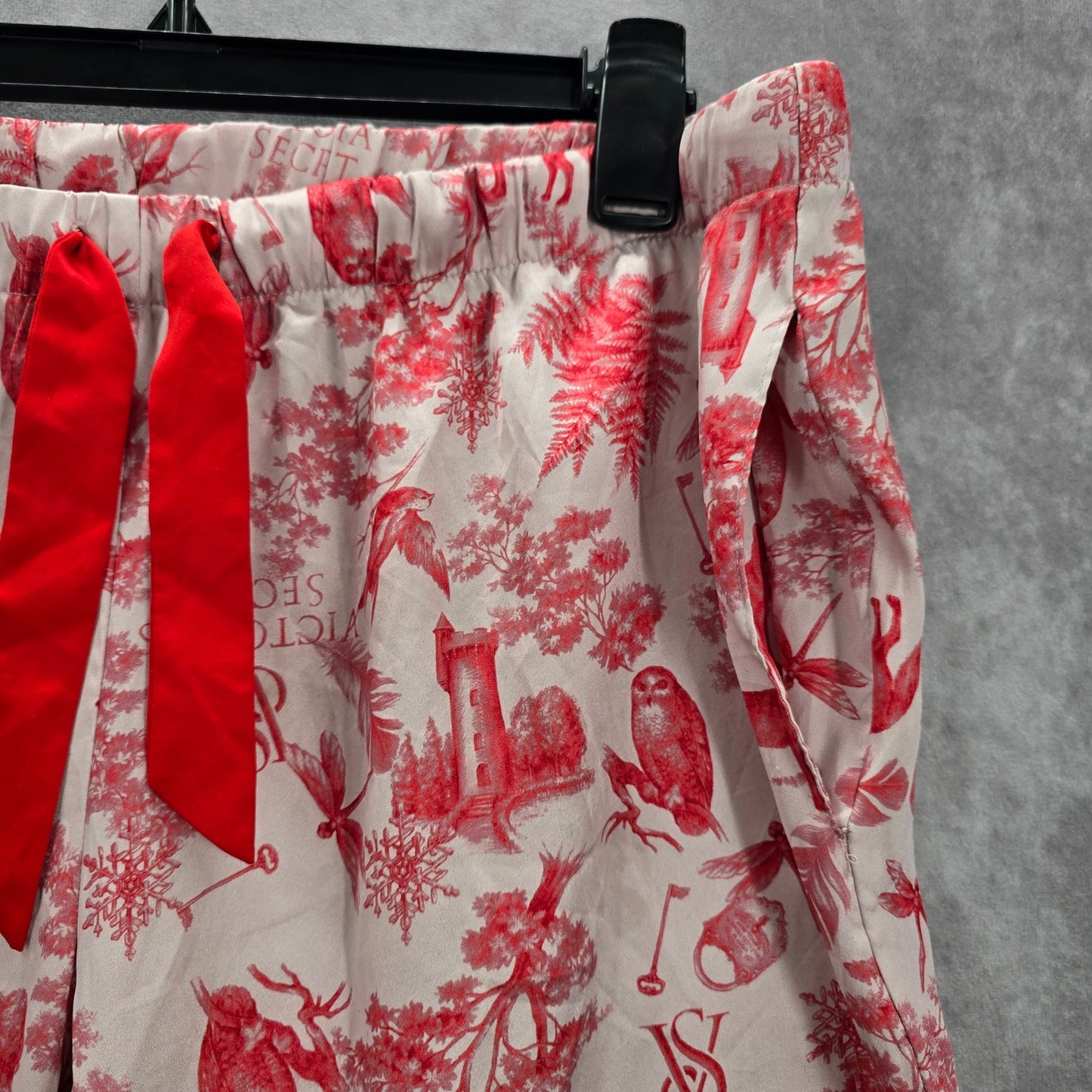 Victoria Secret Pink Floral Animal Print Vintage Y2K Pullon Pajama Pants L Large